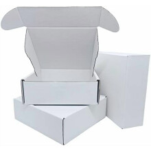 Small White Box 6 x 6 x 2 Inch 50 Pack Recyclable Corrugated Gift Mailers Storage Business Packaging Shipping Boxes