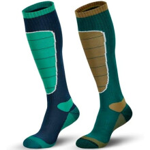 Calcetines de esquí de lana merino, calcetines para clima frío para snowboard, nieve, invierno, calcetines térmicos hasta la rodilla, caza