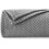 Grey Flannel Fleece Throw Blanket 100% Polyester 1