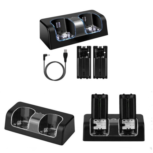Φορτιστής μπαταρίας Wii Remote Dual Dock με 2 βάσεις 2800mAh 2