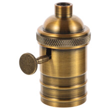 Vintage arany lámpafoglalat tartó – csavaros, 250V, 250W