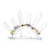 Ξύλινη θήκη δαχτυλιδιών Evil Eye Display Stand with6Ring Posts Easy Assembly Display Stand Κοσμημάτων Organizer Home 2