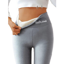 Dameslegging met fleecevoering en hoge taille