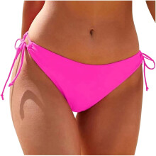 Dames bikinibroekje met string, cheeky model met strikjes aan de zijkant, laag uitgesneden model, 2025, minder dan 10 dollar, beperkte tijd.