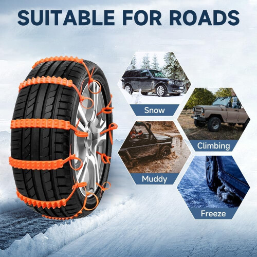 Wiederverwendbare Schneeketten für Pick-ups und SUVs – 1