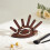 Ξύλινη θήκη δαχτυλιδιών Evil Eye Display Stand with6Ring Posts Easy Assembly Display Stand Κοσμημάτων Organizer Home 4