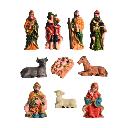 Handcrafted Resin Nativity Scene Set 10-Piece 1