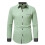 Long Sleeve Solid Blouse Business Lapel Top 1
