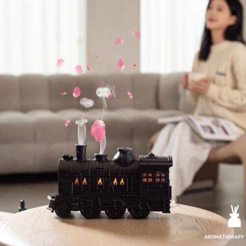 Luftbefeuchter im Retro-Zug-Design mit Aromatherapie 1
