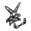 Black Motorcycle License Plate Holder Mount Rear Bracket 7