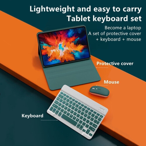 Capa iluminada para teclado e mouse compatível com Xiaomi Pad 5/5 Pro/6/6. 2