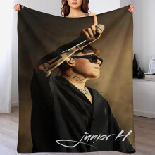 Couverture en flanelle ultra douce 76 x 102 cm, motif musical