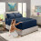 Σετ κλινοσκεπασμάτων - King Size, 6 τεμάχια, Navy Blue, Microfiber, Extra Deep Pocket, 18-24 ίντσες βάθος 3