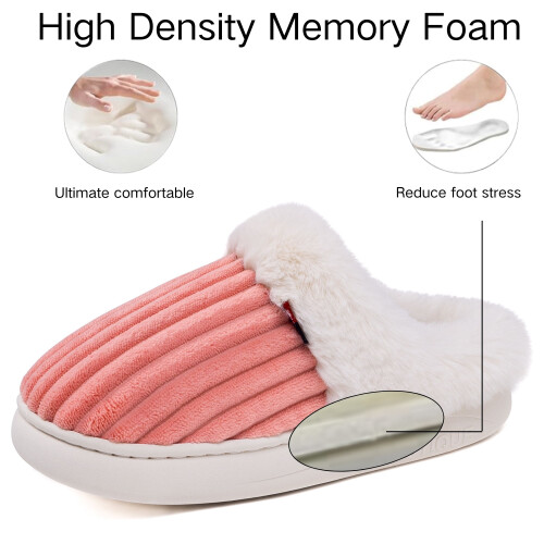 Dame bløde slip-on hjemmesko med memory foam 2