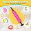 Bomba de balão manual rosa 0,98x0,98x6,69 polegadas 3