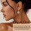 DESIGNICE white gold plated leverback rose drop earrings, 5