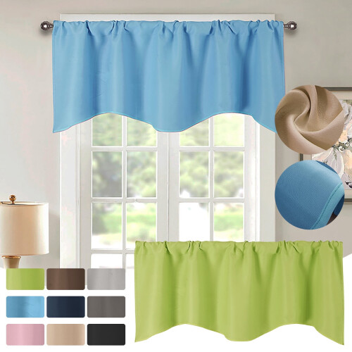 Wzzjkit Valance για Παράθυρα – Πολύ φαρδιές & Κοντές Κουρτίνες Κουζίνας για Σαλόνι, 1