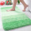 Tapete de banheiro felpudo de microfibra verde retangular 30x20 polegadas 1