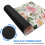Mouse pad floral rosa e laranja à prova d'água 90 x 40 cm 6