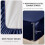 Navy Satin Bed Sheet Set 4-Piece Full Size 3