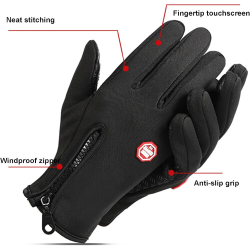 Thermische touchscreen winterhandschoenen, winddicht en waterdicht. 1