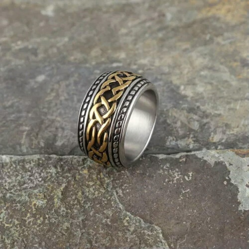 Ανδρικό δαχτυλίδι EASTIN Irish Celtic Love Infinity Knot με κόμπο από ανοξείδωτο ατσάλι, μέγεθος 1