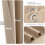 Cortinas opacas beige de 40x78 pulgadas, 2 paneles, térmicas 3