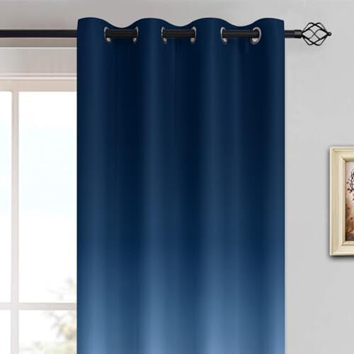 Cortinas Ombré com Bloqueio de Luz 52x96 Polegadas (2 Painéis) 1