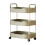3-Tier Plastic Rolling Storage Cart – 27x14x9 in 1
