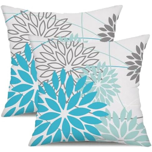 Set van 2 waterdichte polyester kussenhoezen (24x24 inch)