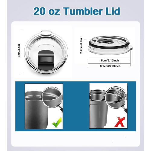 20oz Magnetischer Schiebedeckel, 4er-Pack 1