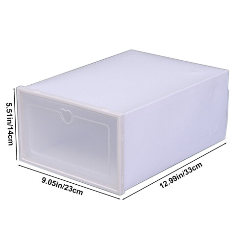 Clear Plastic Beverage Pitcher & Stackable Shoe Box Organizer – Transparent, Flip-Drawer Design, Compatible with Closet Storage 2
