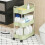 3-Tier Rolling Kitchen Storage Cart with Handles and Wheels 4
