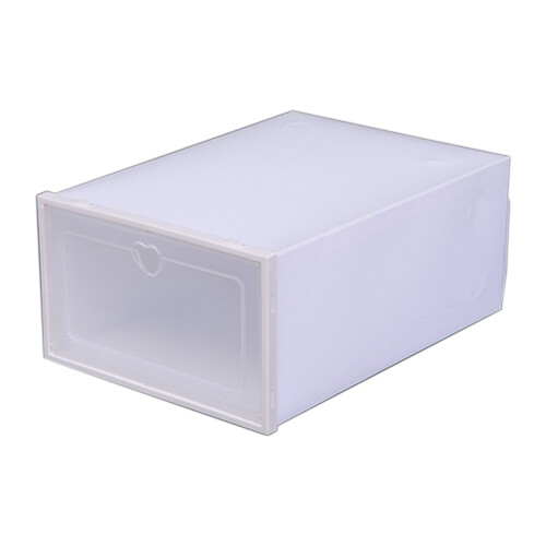 Clear Plastic Beverage Pitcher & Stackable Shoe Box Organizer – Transparent, Flip-Drawer Design, Compatible with Closet Storage 1