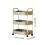3-Tier Rolling Kitchen Storage Cart with Handles and Wheels 3