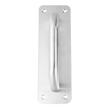 Manilla de acero inoxidable para puertas interiores y exteriores.