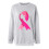 Graues Damen-Top mit Brustkrebs-Print, lang 4