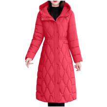 Vestes matelassées Kukoosong pour femmes, doudoune longue et épaisse à capuche pour l'hiver, parka matelassée décontractée et tendance avec