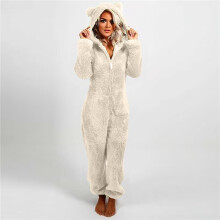 Lichidare de stoc! lulshou Salopă pantaloni pentru femei Femei mânecă lungă cu glugă Salopetă pijamale casual de iarnă caldă Rompe Sleepwear