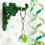 Four Leaf Clover Keychain Crystal Ball Pendant 1pc 4