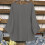 Γυναικεία Μπλούζα Plus Size Casual, Μονόχρωμη, Στρογγυλή Γιακάς και 3/4 Μανίκια, Χαλαρή 5