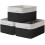 Lot de 3 bacs de rangement pliables en tissu, gris 1