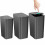 Trash Can Set Black 4 Gal and 2.6 Gal 3-Pack 1