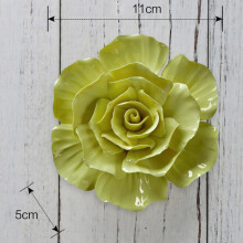 OUNONA Ceramic Flower Wall Decoration Mural Decorations Hanging Home Baby Yellow