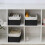 Fabric Storage Bin - Grey Cube Organizer 20L x 16W x 14H cm 4