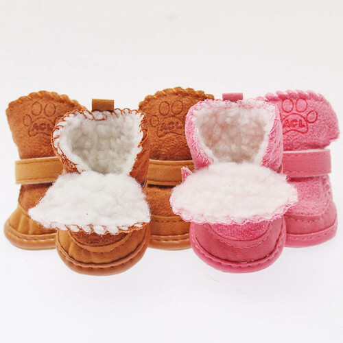 4-teiliges Set Winterstiefel/Schuhe für Hunde 1