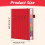 2026 Weekly & Monthly Planner Notebook, Vertical Patterned Strap, 5.7"x8.4", Compatible with Office/Home/School 3