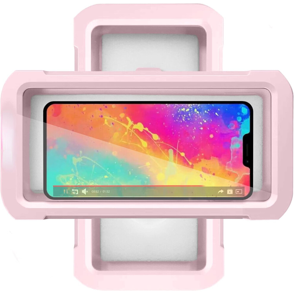 Waterproof Shower Phone Holder With 360 Rotation, Anti-Fog & High-Sensitivity Universal Cover Mount Stand For Bathroom, Mirror, Bathtub, Kitchen Â 9483153193699