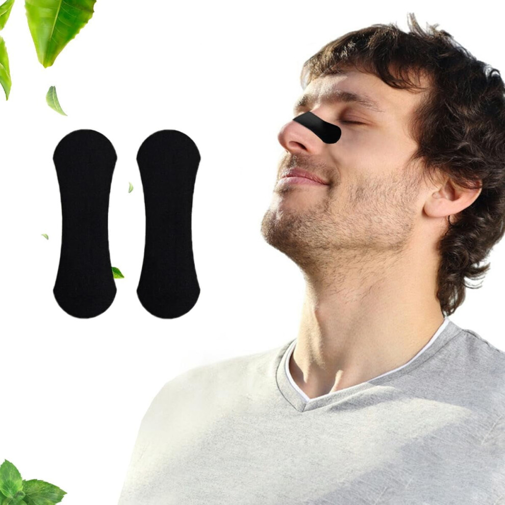 Black 30Pc Nasal Strips For Sleeping, Sport Nasal Dilators,Nose Strips For Better Breathing,Anti Snoring Strips, For People With Rhinitis And Snoring,