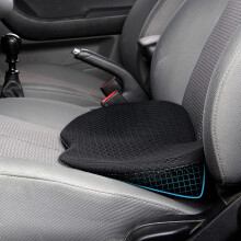 Almofada para Assento de Carro - Almofada de Espuma Viscoelástica para Alívio da Dor Ciática e Lombar, Ideal para Viagens de Carro e Uso Diário.